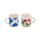 Scotland Souvenir Set of 2 Porcelain Espresso Cups 75ml