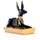 Black & Gold Anubis Recumbent