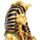 Golden Tutankhamen Holding Crook & Flail