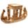 Golden Egyptian Canopy Boat