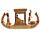 Golden Egyptian Canopy Boat