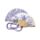 Lavender Folding Hand Fan