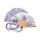 Lavender Folding Hand Fan