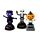 Spooky Frankenstein, Skeleton & Pumpkin Head Solar Pal