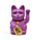 Maneki Neko Lucky Cat Waving Cat Purple Solar Pal