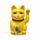 Maneki Neko Lucky Cat Waving Cat Yellow Solar Pal