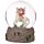 Flower Fairy Riding Unicorn Snow Globe 