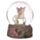 Flower Fairy Riding Unicorn Snow Globe 