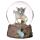 Flower Fairy Riding Unicorn Snow Globe 