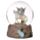 Flower Fairy Riding Unicorn Snow Globe 