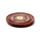 Sheesham Wood Round Ashcatcher Incence Burner with Yin Yang Inlay