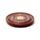 Sheesham Wood Round Ashcatcher Incence Burner with Yin Yang Inlay