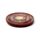 Sheesham Wood Round Ashcatcher Incence Burner with Yin Yang Inlay