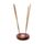 Sheesham Wood Round Ashcatcher Incence Burner with Yin Yang Inlay