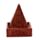 Sheesham Wood Pyramid Incense Cone Box with Flower Fretwork