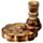 Om Carved Mango Wood Backflow Incense Burner