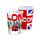 Set of 2 London Souvenir Glass Shot Glasses (50ml)