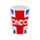 Set of 2 London Souvenir Glass Shot Glasses (50ml)