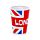 Set of 2 London Souvenir Glass Shot Glasses (50ml)
