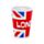 Set of 2 London Souvenir Glass Shot Glasses (50ml)