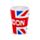Set of 2 London Souvenir Glass Shot Glasses (50ml)