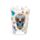 Set of 2 Day of the Dead Glass Shot Glasses (50ml)