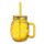 Foodiemals Pineapple Shaped Mason Jar with Straw & Lid