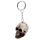 Skulls and Roses Skull Keyring