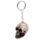 Skulls and Roses Skull Keyring