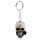 Skulls and Roses Skull Keyring