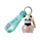 QuirKeys Panda Liquid Keyring PVC Bag Charm