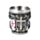 Decorative Medieval Knight with White & Red Shield Shot Glass
