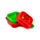Elidi the Strawberry Foodiemals Clip Lock Stacked Bento Snack Lunch Box