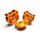 Adoramals Tiger Shaped Lunch Box Set of 3