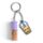 Foodiemals Bubble Tea Vanilla Lip Oil Stick with Charm Keyring