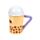 Boba the Bubble Tea Foodiemals Ceramic Lidded Mug
