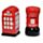 London Icons Red Post Box & Red Telephone Box Ceramic Salt & Pepper Set