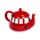 London Icons Red Routemaster Bus Ceramic Teapot & Cup Set for 1