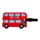 London Souvenir Red Routemaster Bus PVC Luggage Tag