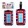 London Souvenir Union Jack Red Telephone Box PVC Luggage Tag
