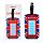 London Souvenir Union Jack Red Telephone Box PVC Luggage Tag