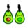 Foodiemals Avocado PVC Luggage Tag Set of 2