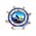 Souvenir Seaside Magnet Ships Wheel Shaped with Seaside Scenes