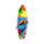 3D Printed Souvenir Seaside Magnet Surfboard Shaped with Tropical Sealife Sunsets