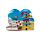 Souvenir Seaside Magnet Heart Shaped with Beach Signs & Deck Chair
