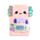 Adoramals Maddie the Axolotl Plush Notebook with Pouch & Mini Notebook