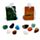 Healing Stone Set of 5 Luck & Wealth Stones