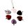 Gemstone Heart Shaped Pendant with 6 Interchangeable Stones