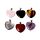 Gemstone Heart Shaped Pendant with 6 Interchangeable Stones