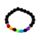 Chakra Lava Rock Round Bead & Gemstone Beaded Bracelet